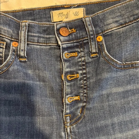 Women's Blue High-Waisted Jeans - Picture 4 of 5